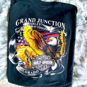 Vintage Harley Davidson Front&Back Graphic Tee
